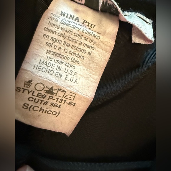 The COOLEST Nina Piu Y2K Pants. Black Semi Sheer Striped Pants Size Small. - Picture 8 of 9